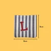 Red Letter 'L' Iron-on Embroidery