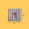 Red Letter 'M' Iron-on Embroidery