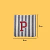 Red Letter 'P' Iron-on Embroidery