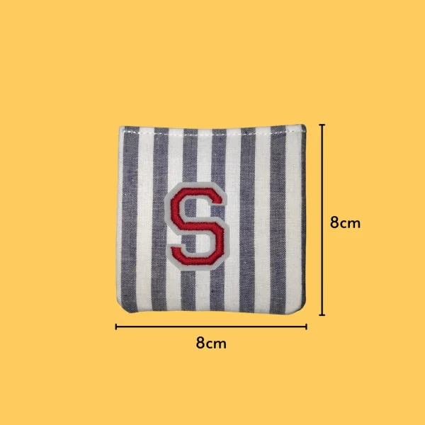Red Letter 'S' Iron-on Embroidery