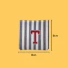 Red Letter 'T' Iron-on Embroidery