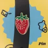 Red Strawberry Fruit Enamel Pin