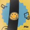 Happy Dizzy Face Enamel Pin