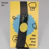 Yellow Pineapple Fruit Enamel Pin