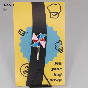 Pin Wheel Enamel Pin