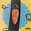 Orange Carrot Vegetable Enamel Pin