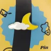 Cresent and Cloud Enamel Pin