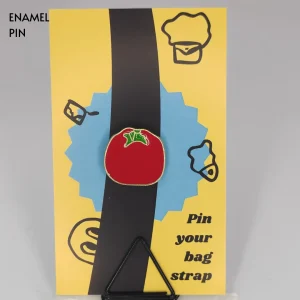 Red Tomato Vegetable Enamel Pin
