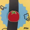 Red Tomato Vegetable Enamel Pin