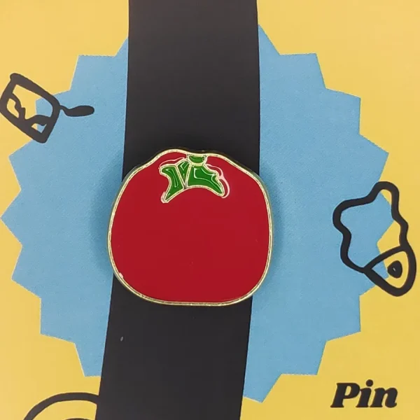 Red Tomato Vegetable Enamel Pin