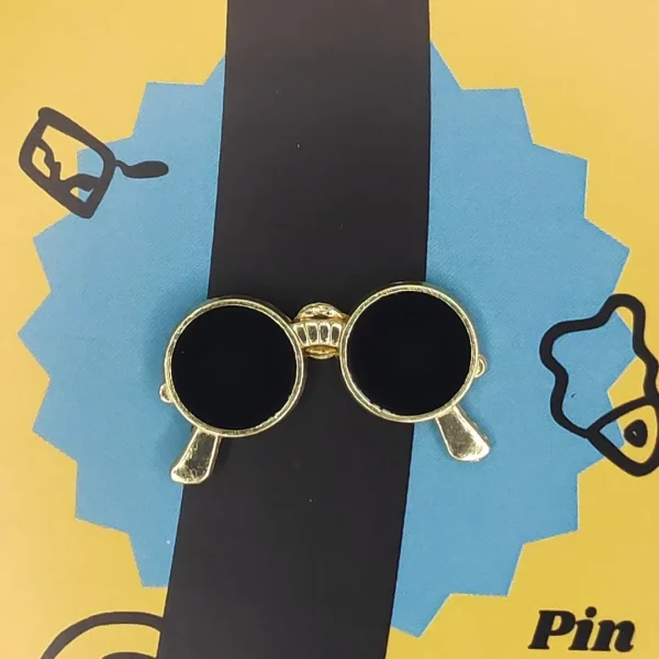 Round Sunglasses Enamel Pin