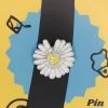 Broken White Daisy Flower Enamel Pin