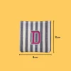 Pink Letter 'D' Iron-on Embroidery