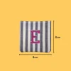 Pink Letter 'E' Iron-on Embroidery