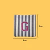 Pink Letter 'G' Iron-on Embroidery