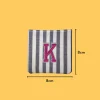 Iron-On-Patch-1138 Pink Letter 'K' Iron-on Embroidery