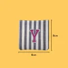 Pink Letter 'Y' Iron-on Embroidery