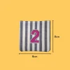 Pink Number '2' Iron-on Embroidery