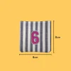Pink Number '6' or '9' Iron-on Embroidery