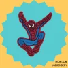 Jumping Spiderman Iron-on Embroidery