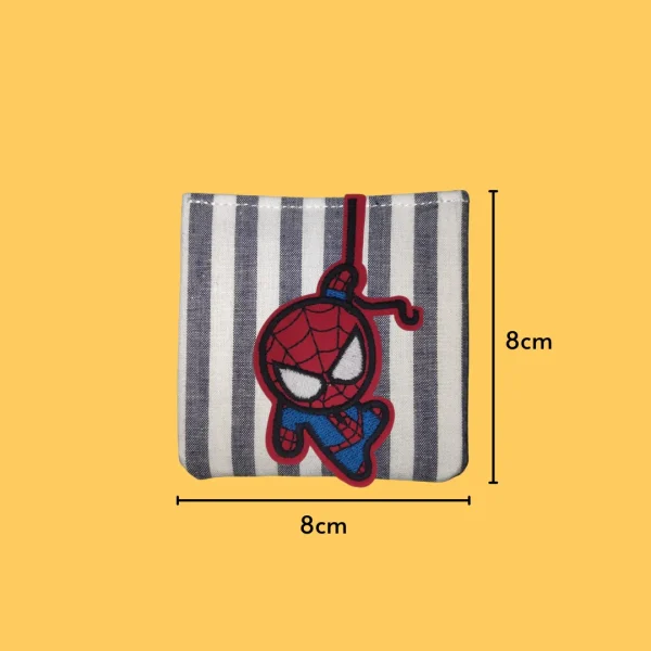 Swinging Chibi Spiderman Iron-on Embroidery