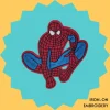 Landed Spiderman Iron-on Embroidery