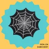 Spider Web Iron-on Embroidery