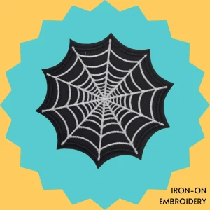 Spider Web Iron-on Embroidery