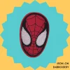 Large Spiderman Mask Iron-on Embroidery