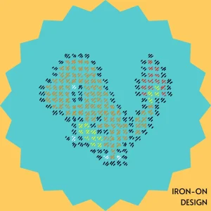 Pixelated Pixel Art Charmander Iron-on Design