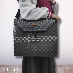 AURUM.BN Bulky Woven Sling Bag