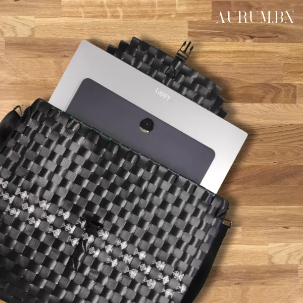 AURUM.BN Bulky Woven Sling Bag