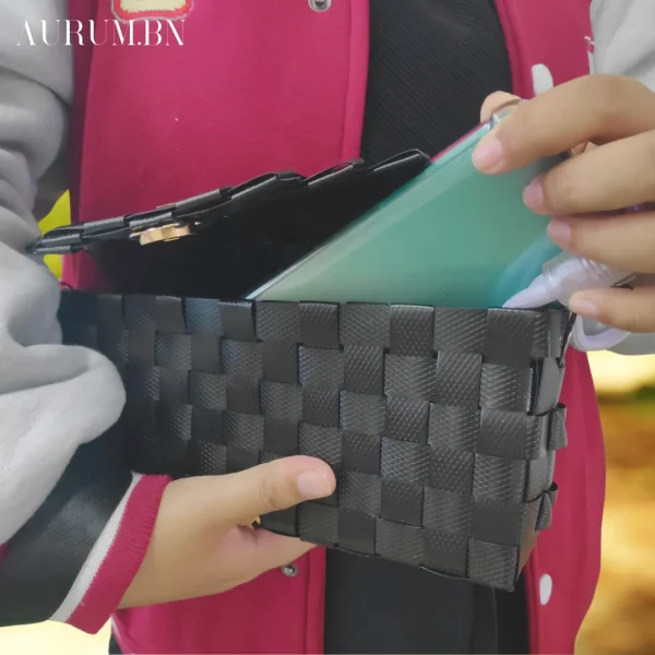 AURUM.BN Woven Clutch Bag