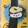 Cute Yellow Tempura Sushi Acrylic Pin