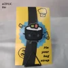 Cute Black Sushi Roll Acrylic Pin