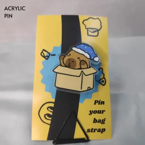 Enamel-Pin-129 Capybara Woke Up from a Box Acrylic Pin