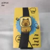 Toast Capybara Acrylic Pin