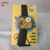 Flower Capybara Acrylic Pin