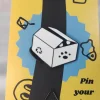 Mysterious Cat In a Box Enamel Pin