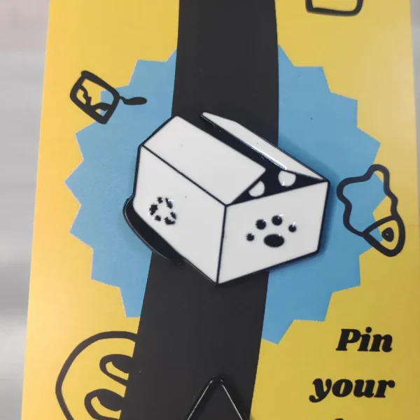 Mysterious Cat In a Box Enamel Pin