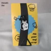 Black Cat Vapour from a Jar Enamel Pin