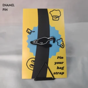 Liquid State Black Cat in a Bottle Enamel Pin