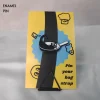 Black Cat in a Pan Enamel Pin
