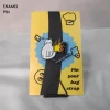 Still Compiling Burning Laptop White Cat Enamel Pin
