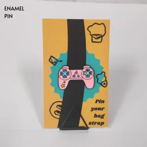 Enamel-Pin-153 Pink Game Controller Enamel Pin