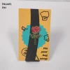 Red Rose Flower Enamel Pin