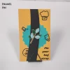 Enamel-Pin-177 Green and Blue Leaves Enamel Pin