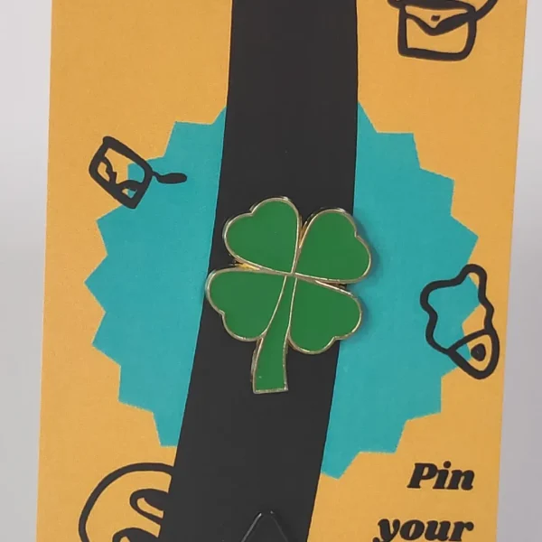 Four Sides Clover Enamel Pin