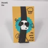 Black and White Puppy Enamel Pin