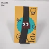 Brown Pixellated Game Ghost Enamel Pin